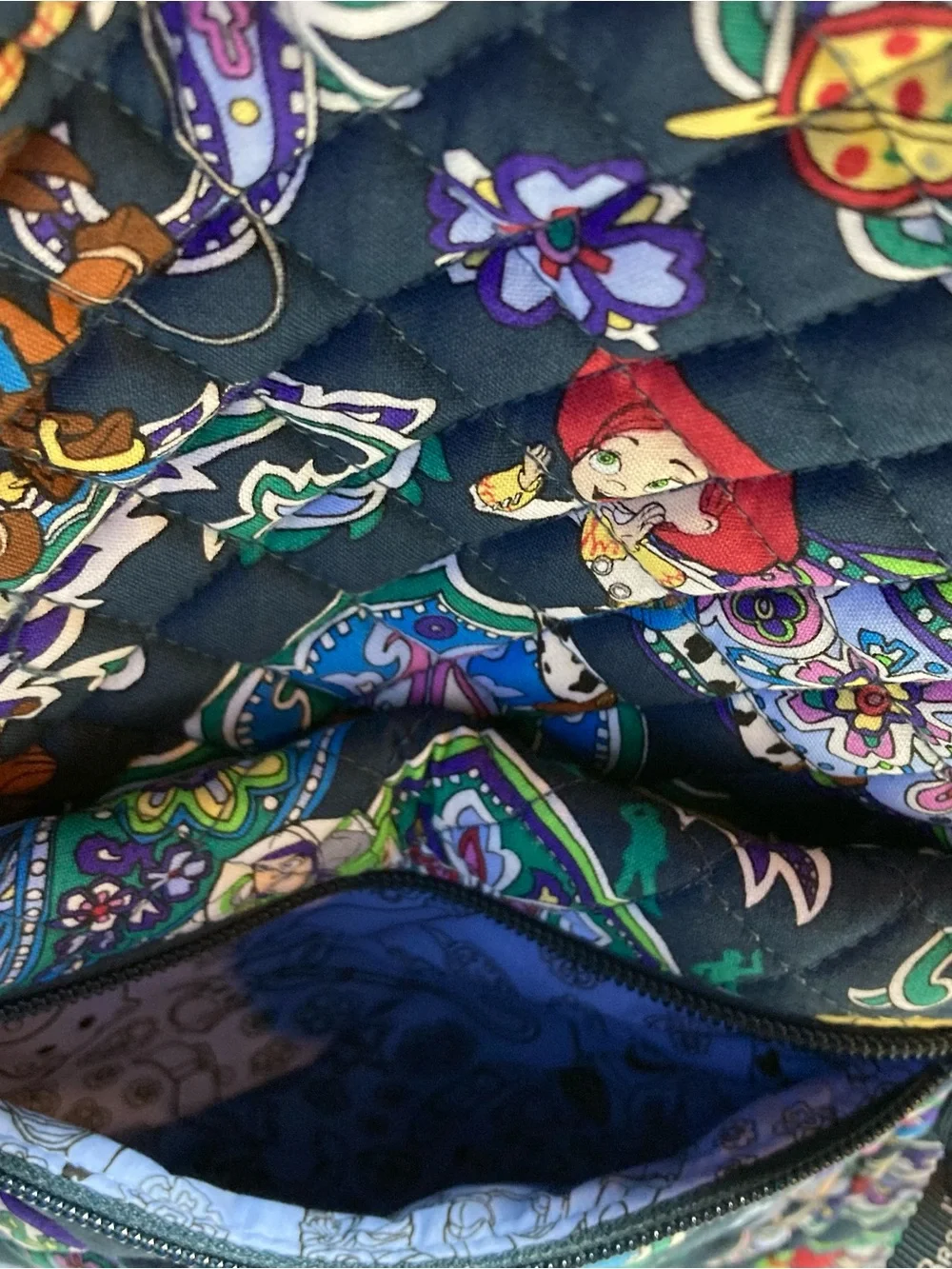 Vera Bradley Limited Edition Disney Pixar Toy Story Quilted Tote Bag Andy's Room